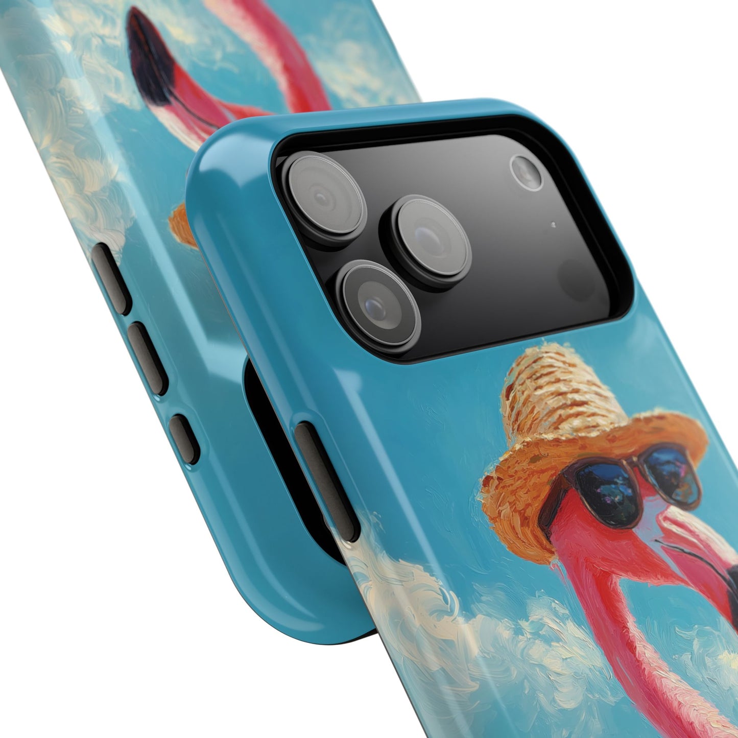 Vacation Mode – Painted Flamingo Design iPhone Case
