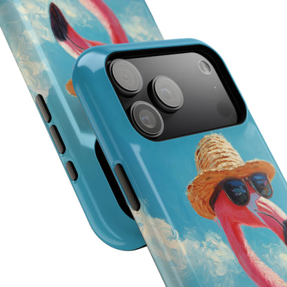 Vacation Mode – Painted Flamingo Design iPhone Case