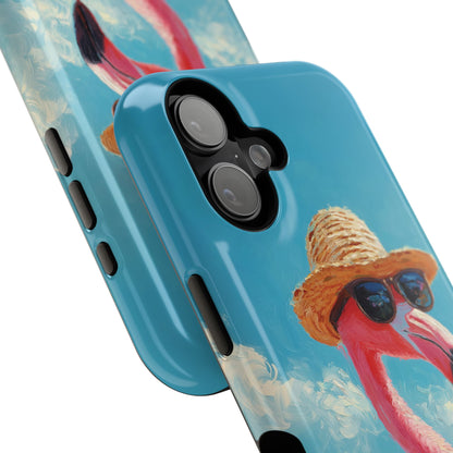 Vacation Mode – Painted Flamingo Design iPhone Case