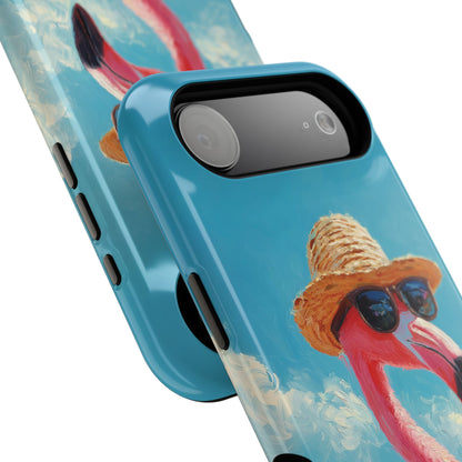 Vacation Mode – Painted Flamingo Design iPhone Case