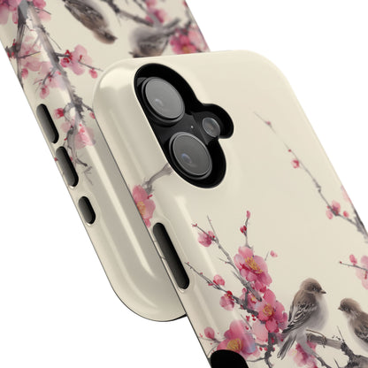 The Sweeping Blossom – Ink Wash Botanical Design iPhone Case