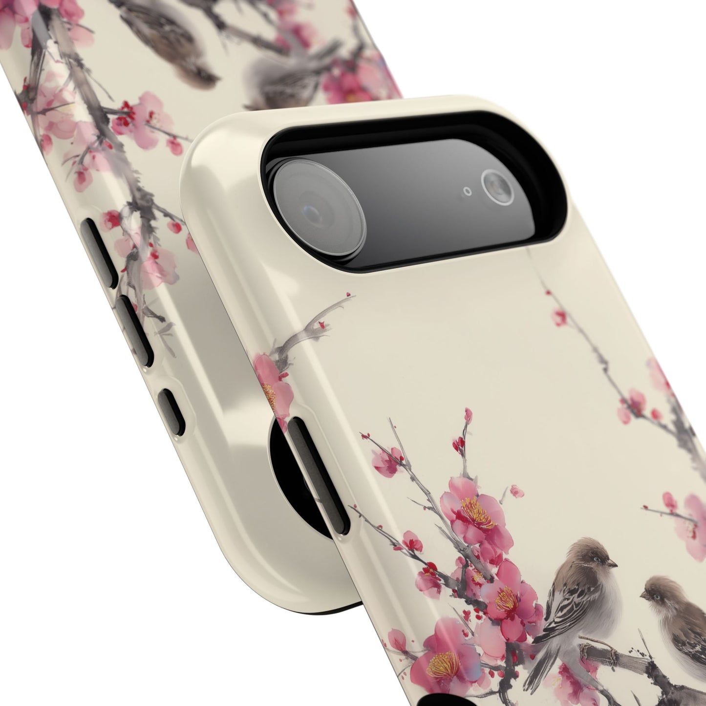 The Sweeping Blossom – Ink Wash Botanical Design iPhone Case
