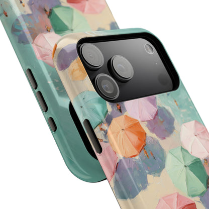The Pastel Riviera – Aerial Beach Design iPhone Case