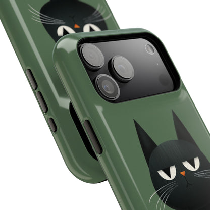 The Pre-Caffeine Feline – Grumpy Cat Design iPhone Case