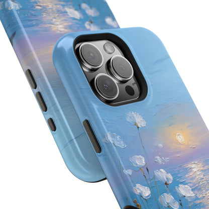 The White Sea Poppies – Coastal Impressionism Design iPhone Case