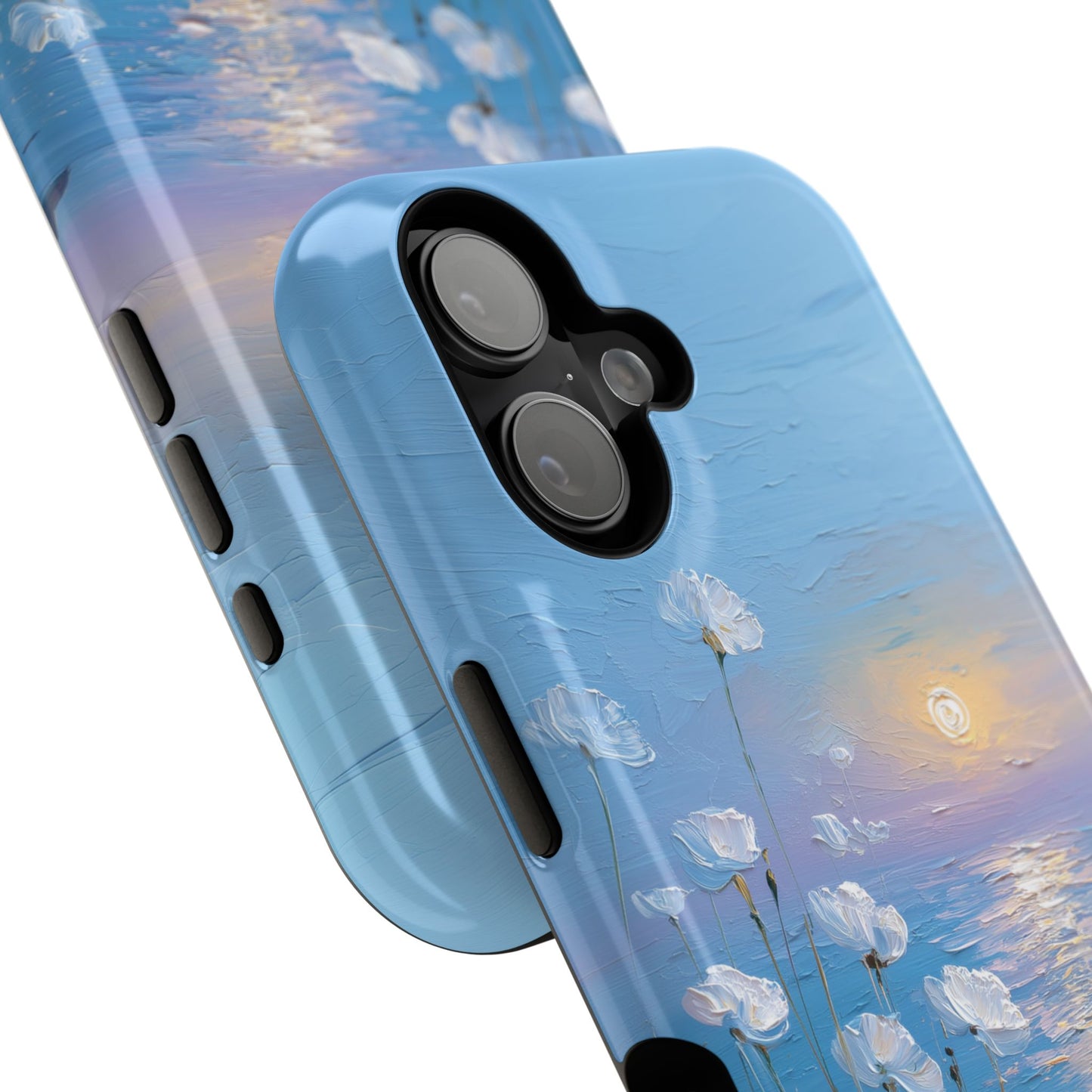 The White Sea Poppies – Coastal Impressionism Design iPhone Case