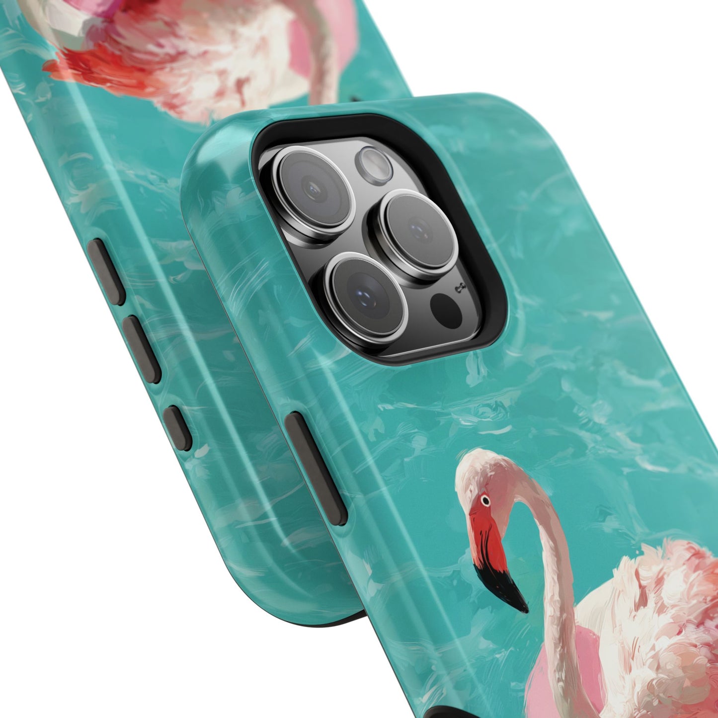 Out of Office Mode - The Poolside Flamingo Impressionist Summer Design iPhone Case