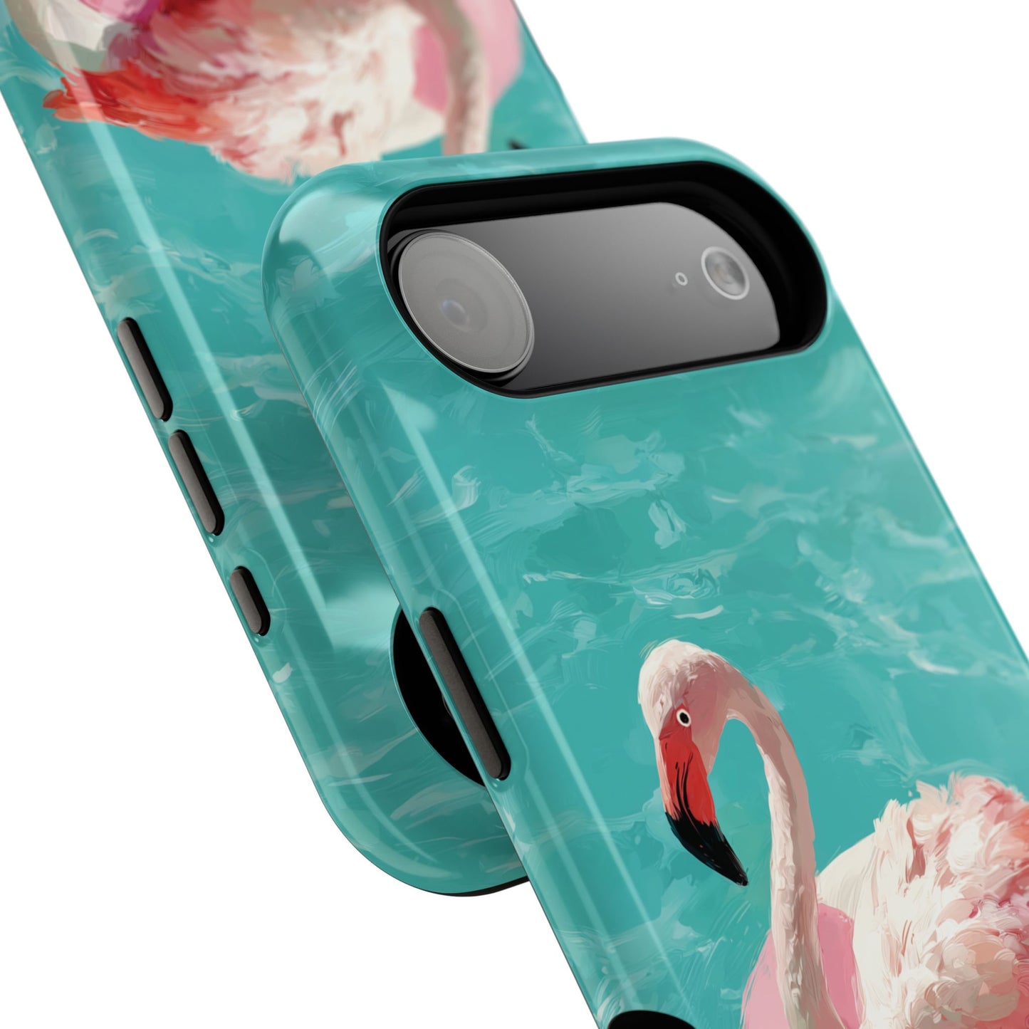 Out of Office Mode - The Poolside Flamingo Impressionist Summer Design iPhone Case