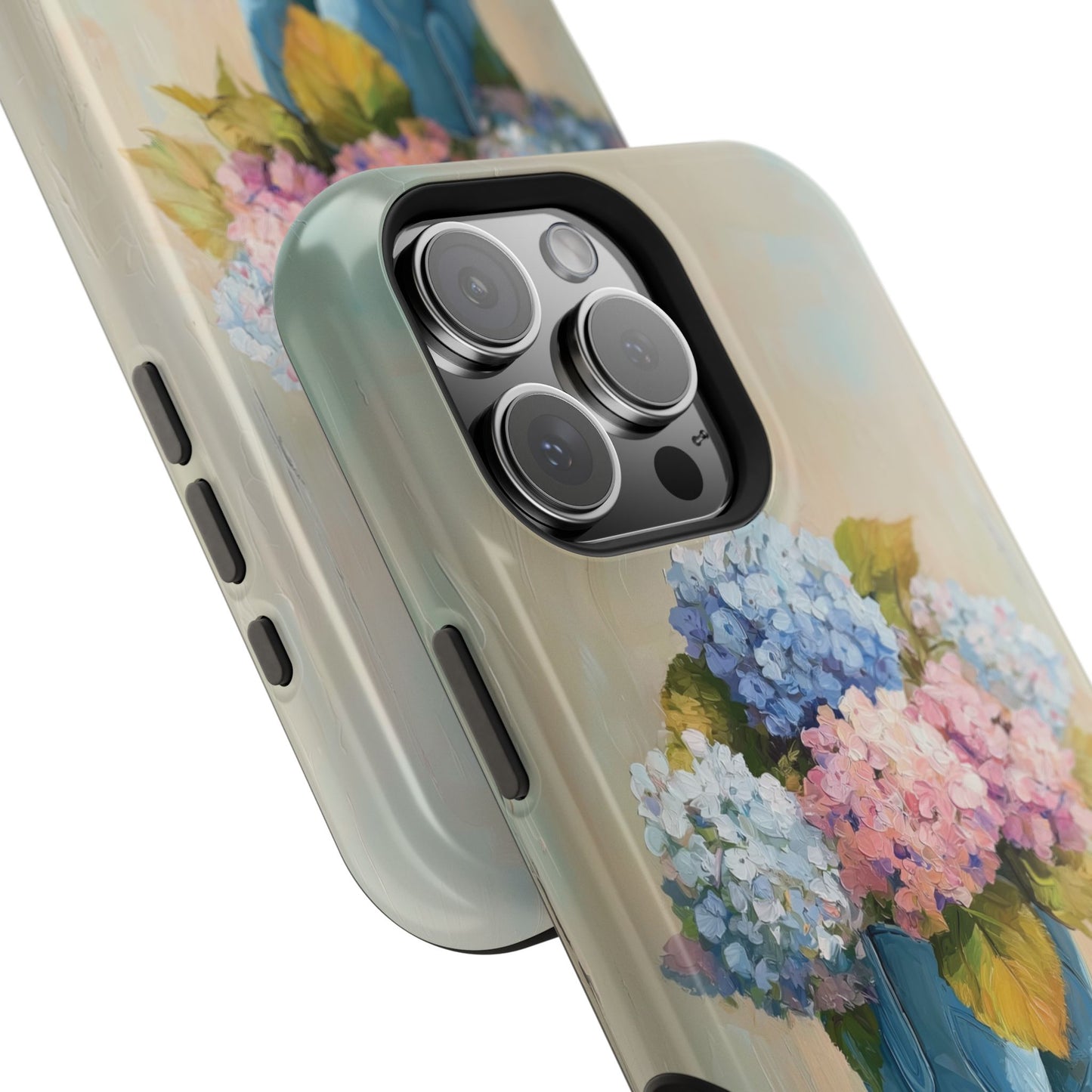 The Country Coquette – Impasto Boot & Hydrangea Design iPhone Case