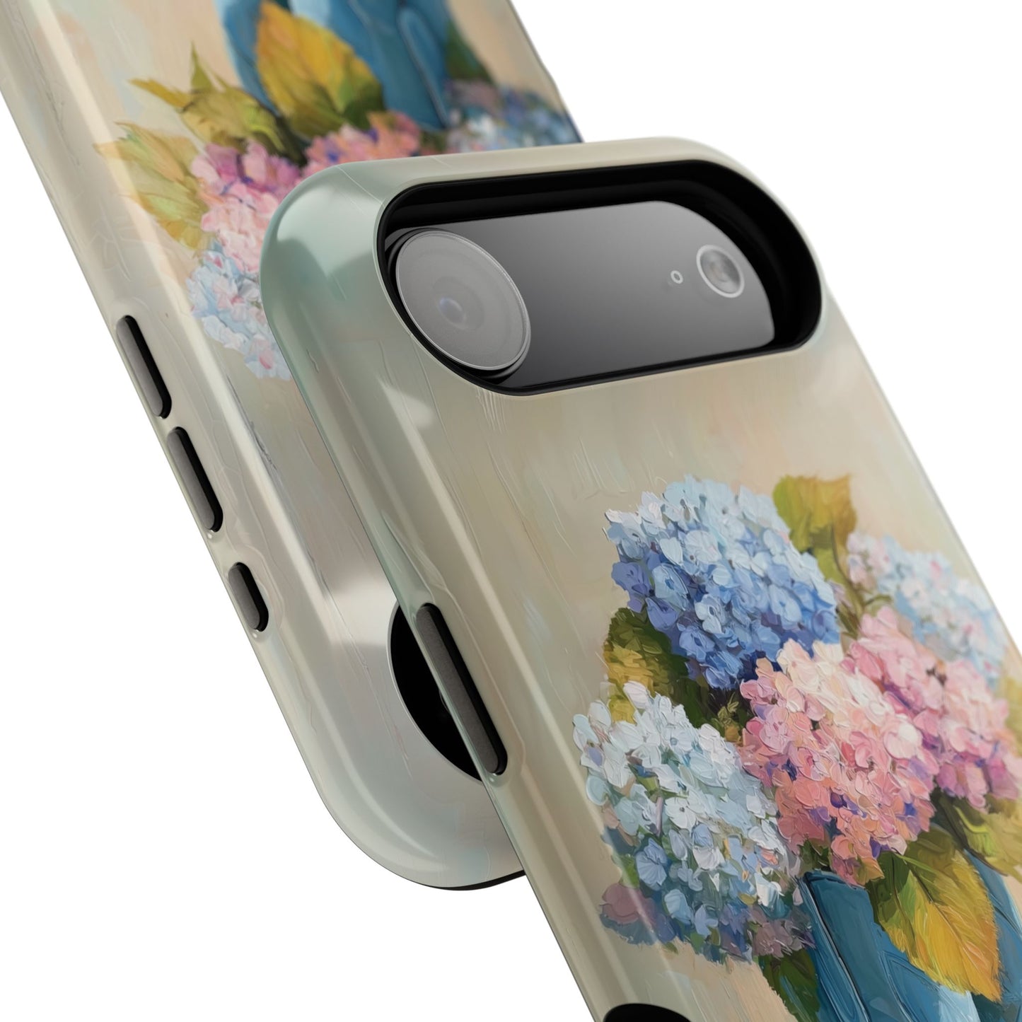 The Country Coquette – Impasto Boot & Hydrangea Design iPhone Case