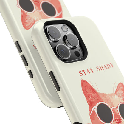 Stay Shady – Pop-Art Feline Design iPhone Case