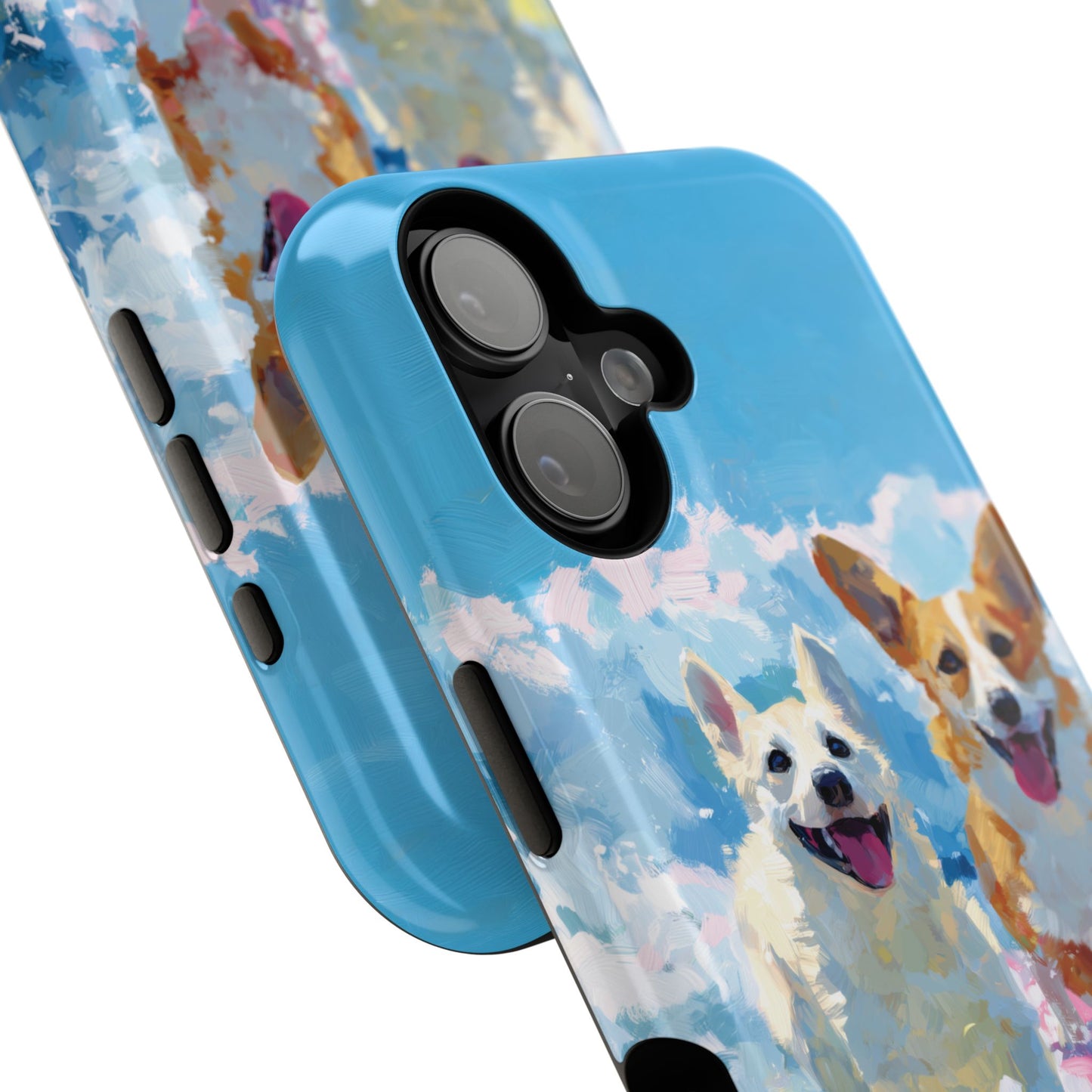 The Summer Surf Dogs – Impasto Action Design iPhone Case