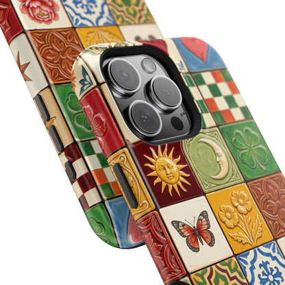 The Mediterranean Mosaic – Ceramic Tile Design iPhone Case