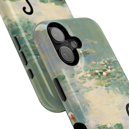 The Water Lily Lurker – Fine Art Parody Design iPhone Case