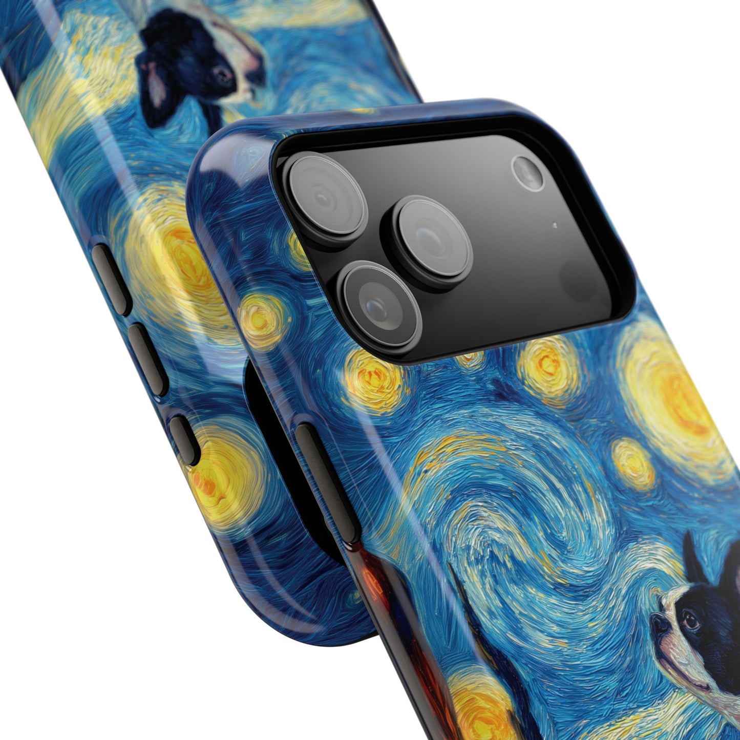 Barky Night (Boston Terrier) Design iPhone Case