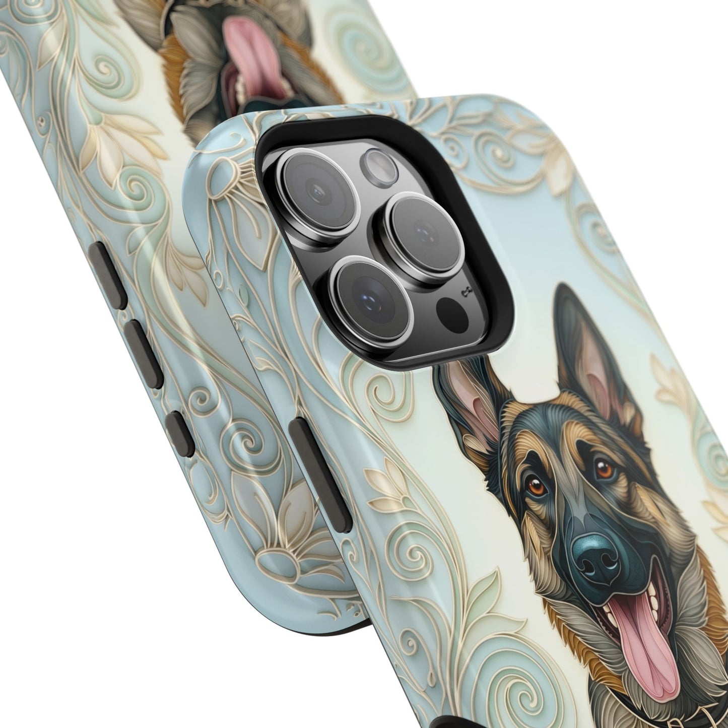 The Elegant Filigree – Custom Pet Portrait iPhone Case