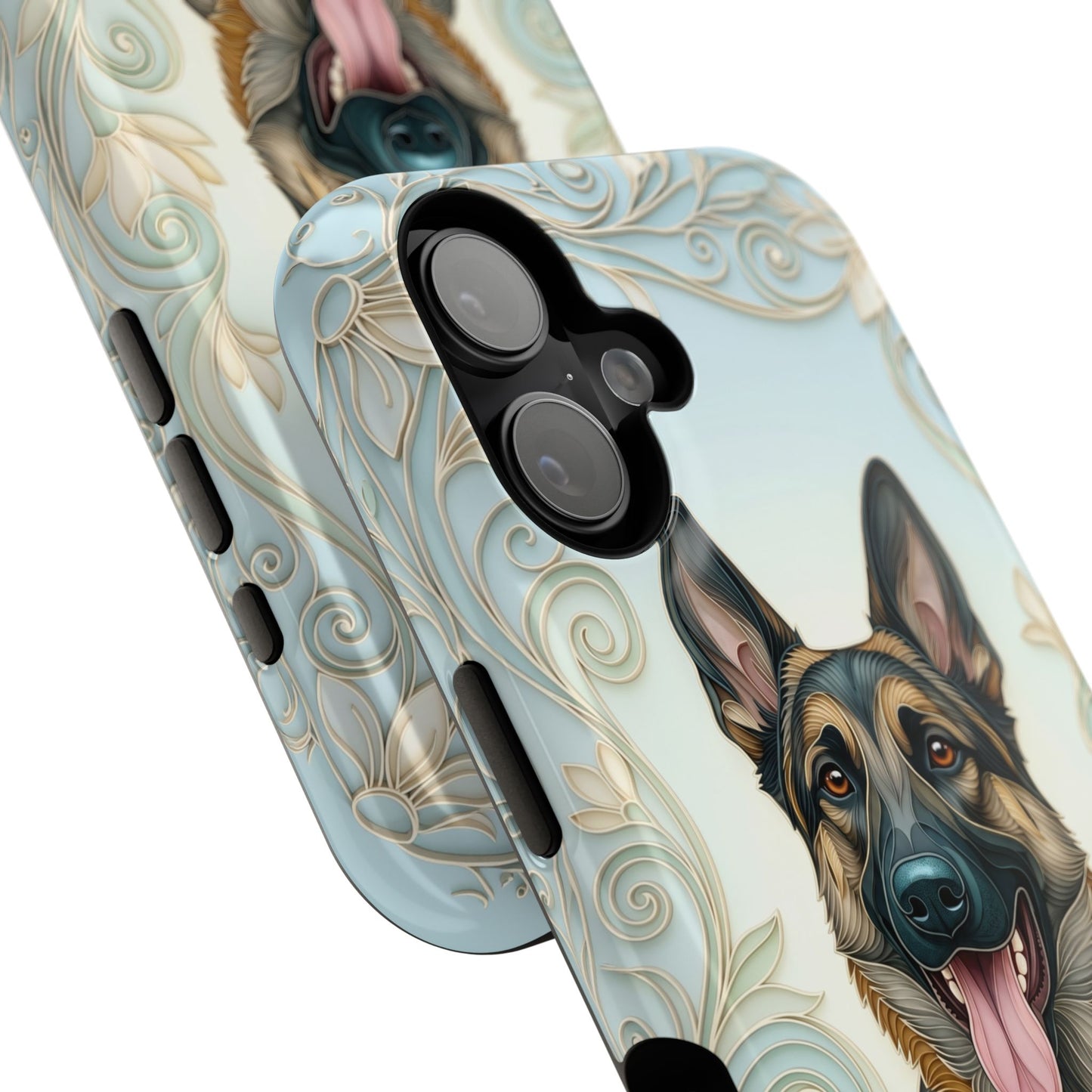 The Elegant Filigree – Custom Pet Portrait iPhone Case