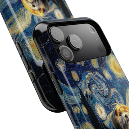 The Starry Night Stargazer – Custom Impressionist Pet iPhone Case