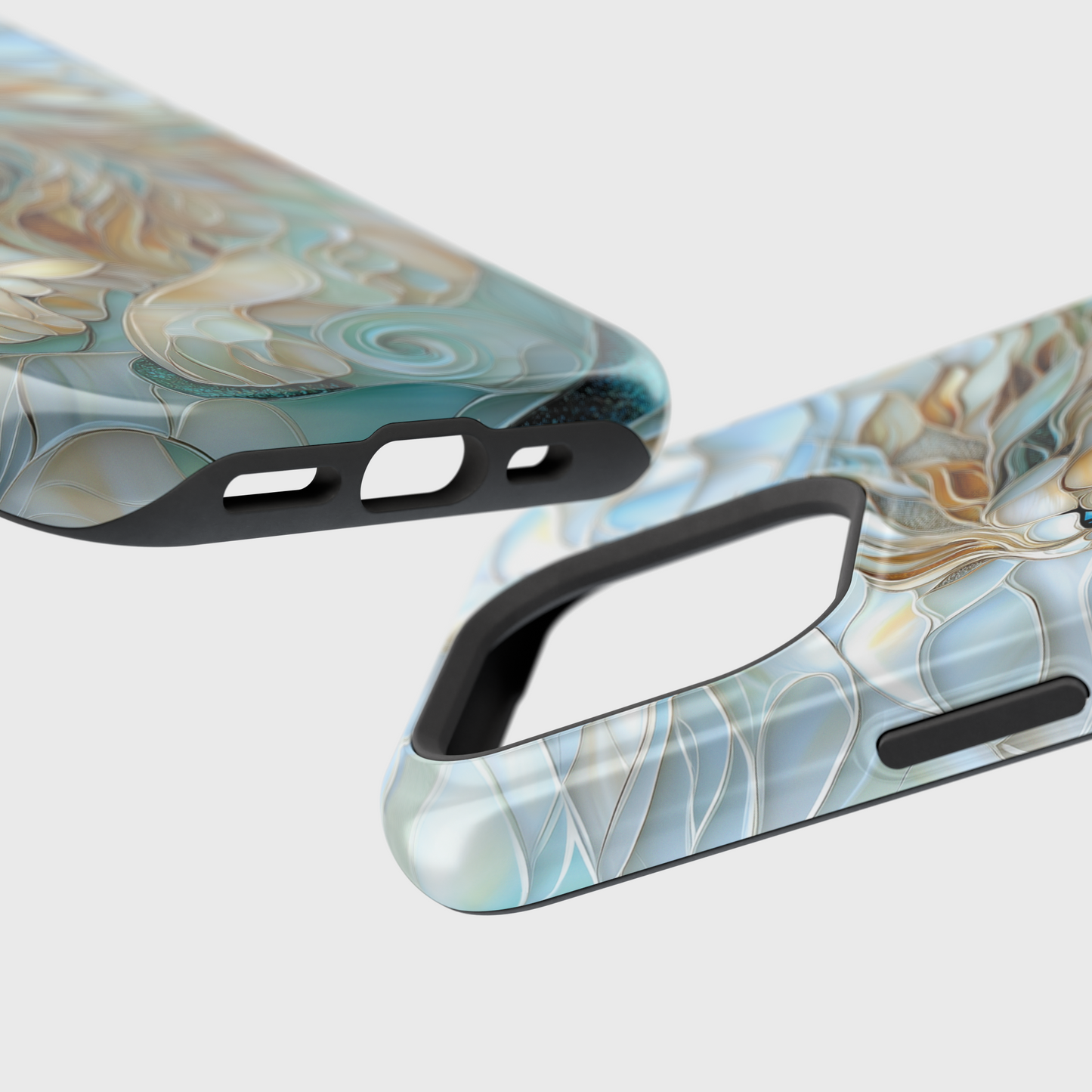 Majestic Lion Stained Glass Design iPhone Case