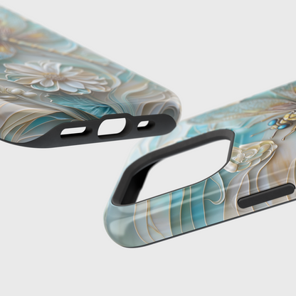 Dragonfly Stained Glass Art iPhone Case