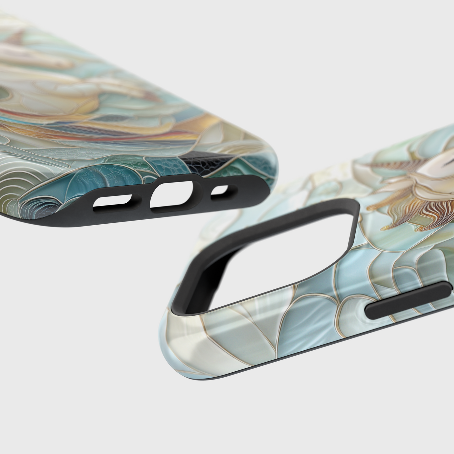 Cute Unicorn Stained Glass Design iPhone Case
