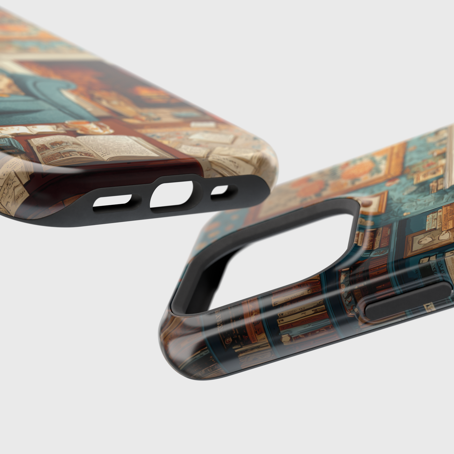 Vintage Cozy Fireplace Design iPhone Case