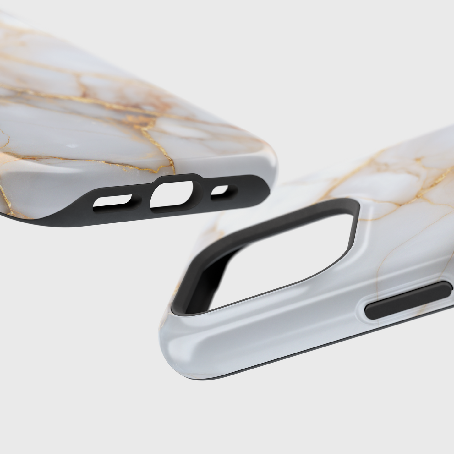 Personalisable Luxury White Marble Design iPhone Case