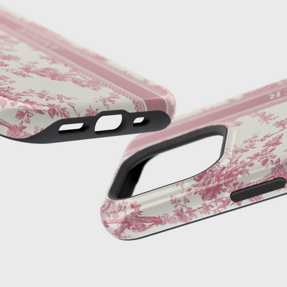Personalisable Vintage Toile de Jouy Design iPhone Case