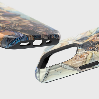 German Shepherd Stained Glass Design iPhone Case