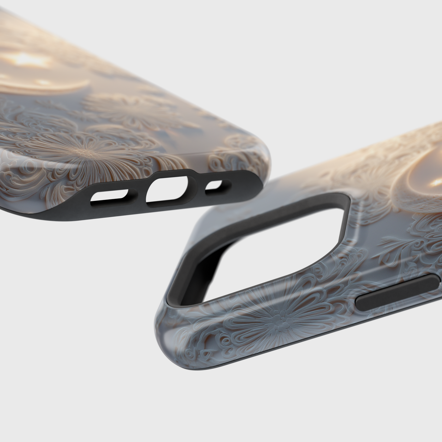 Moonlit Blossom Design iPhone Case