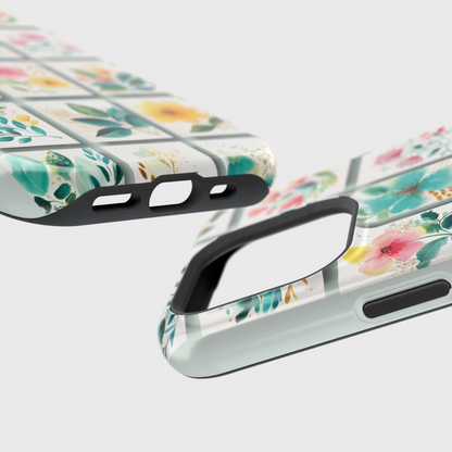 Floral Mosaic Design iPhone Case