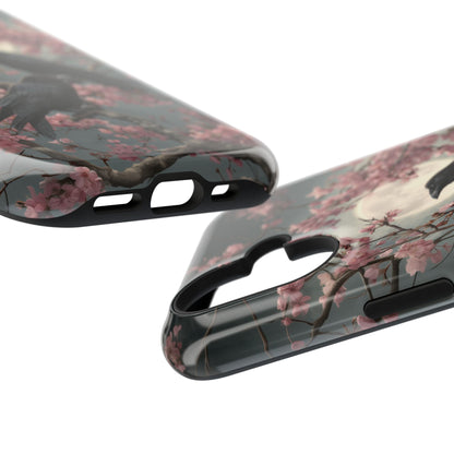Ravens in Bloom Design iPhone Case