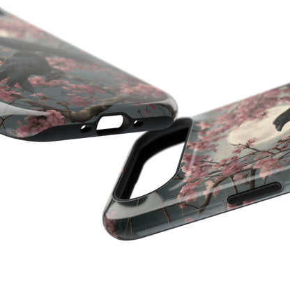 Ravens in Bloom Design iPhone Case