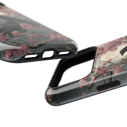 Ravens in Bloom Design iPhone Case