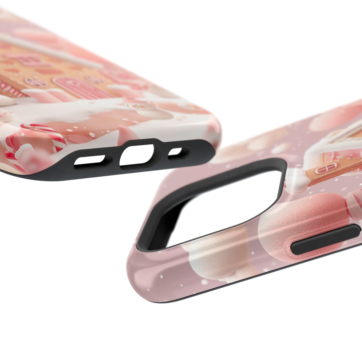 Candy Cane Cottage Design iPhone Case