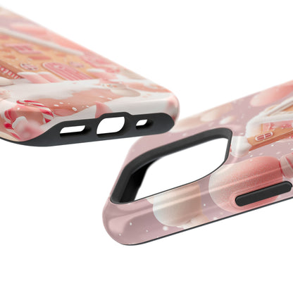 Candy Cane Cottage Design iPhone Case