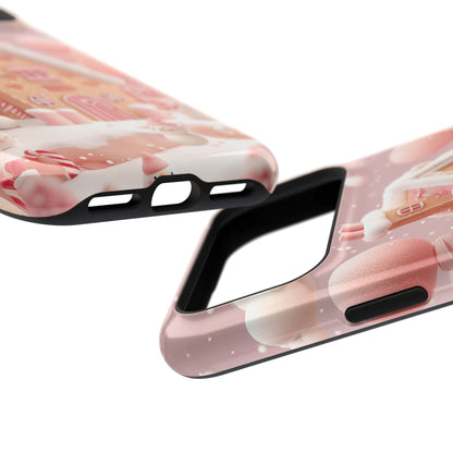 Candy Cane Cottage Design iPhone Case