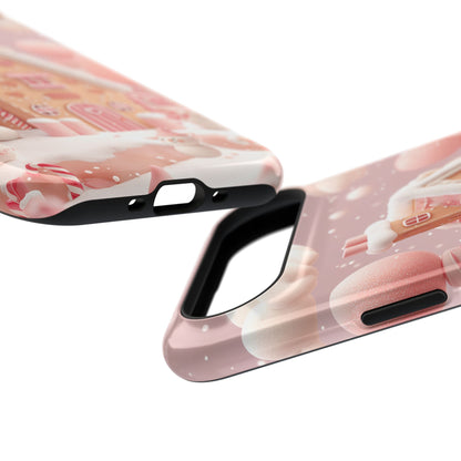Candy Cane Cottage Design iPhone Case