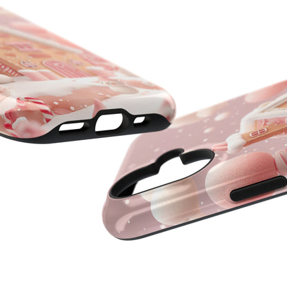 Candy Cane Cottage Design iPhone Case