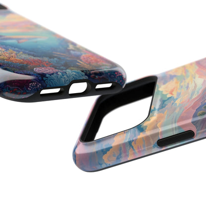 Coral Horizon Design iPhone Case