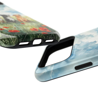 Paws & Poppies Design iPhone Case