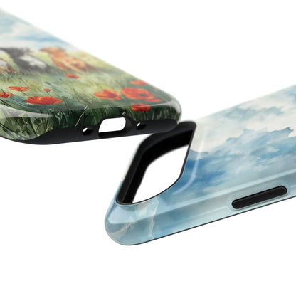 Paws & Poppies Design iPhone Case