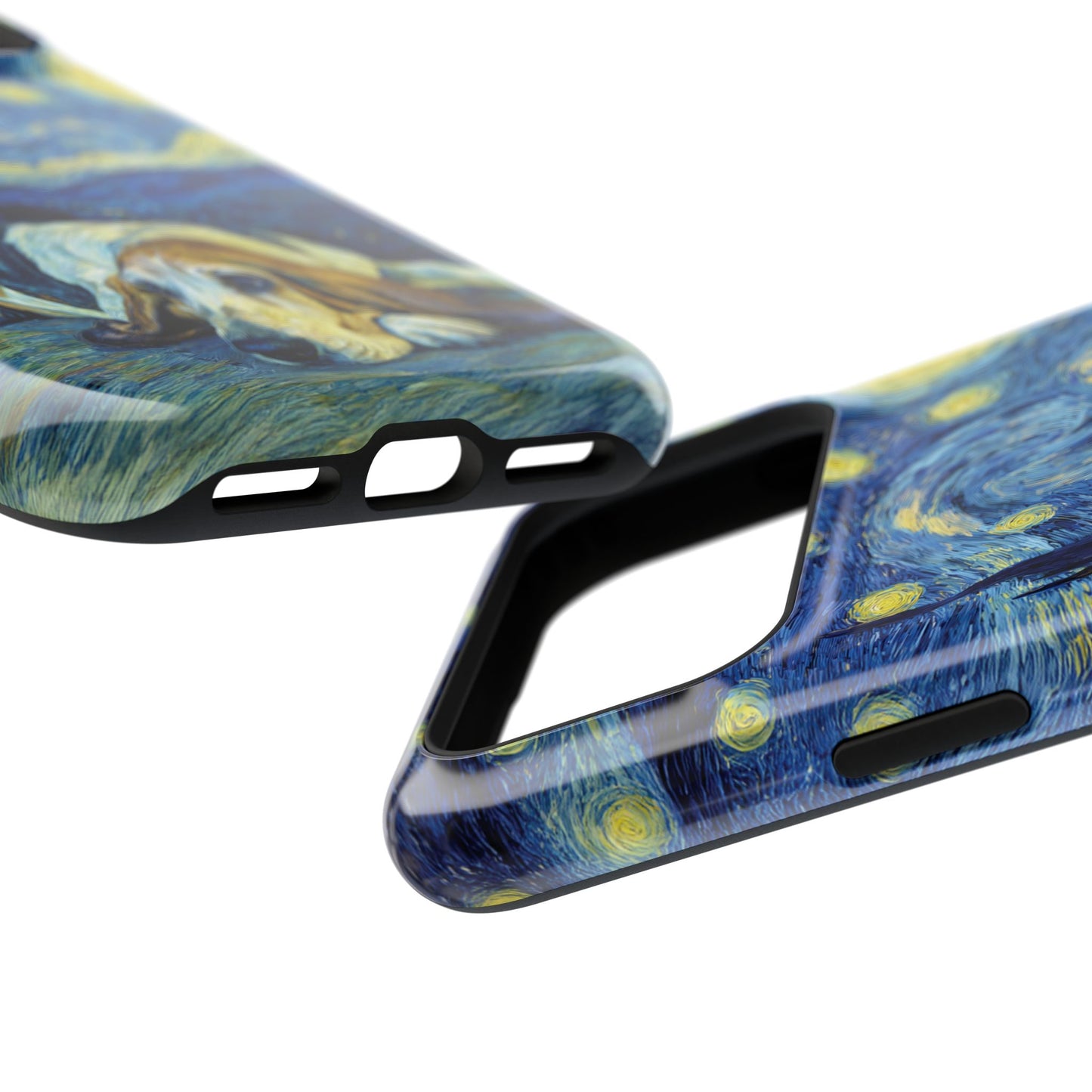 Barky Night (Basset Hound) Design iPhone Case