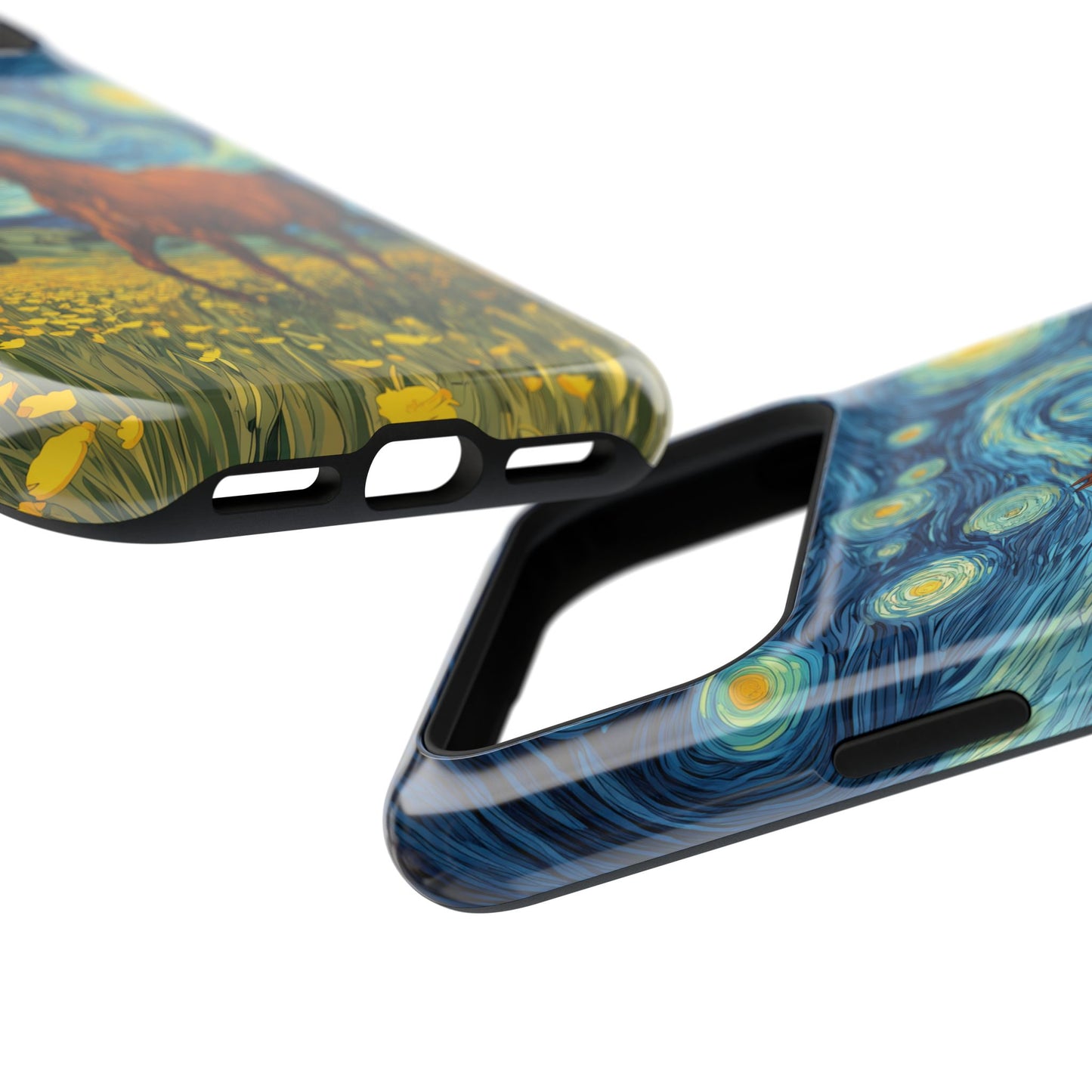 Starry Night Stallion Design iPhone Case