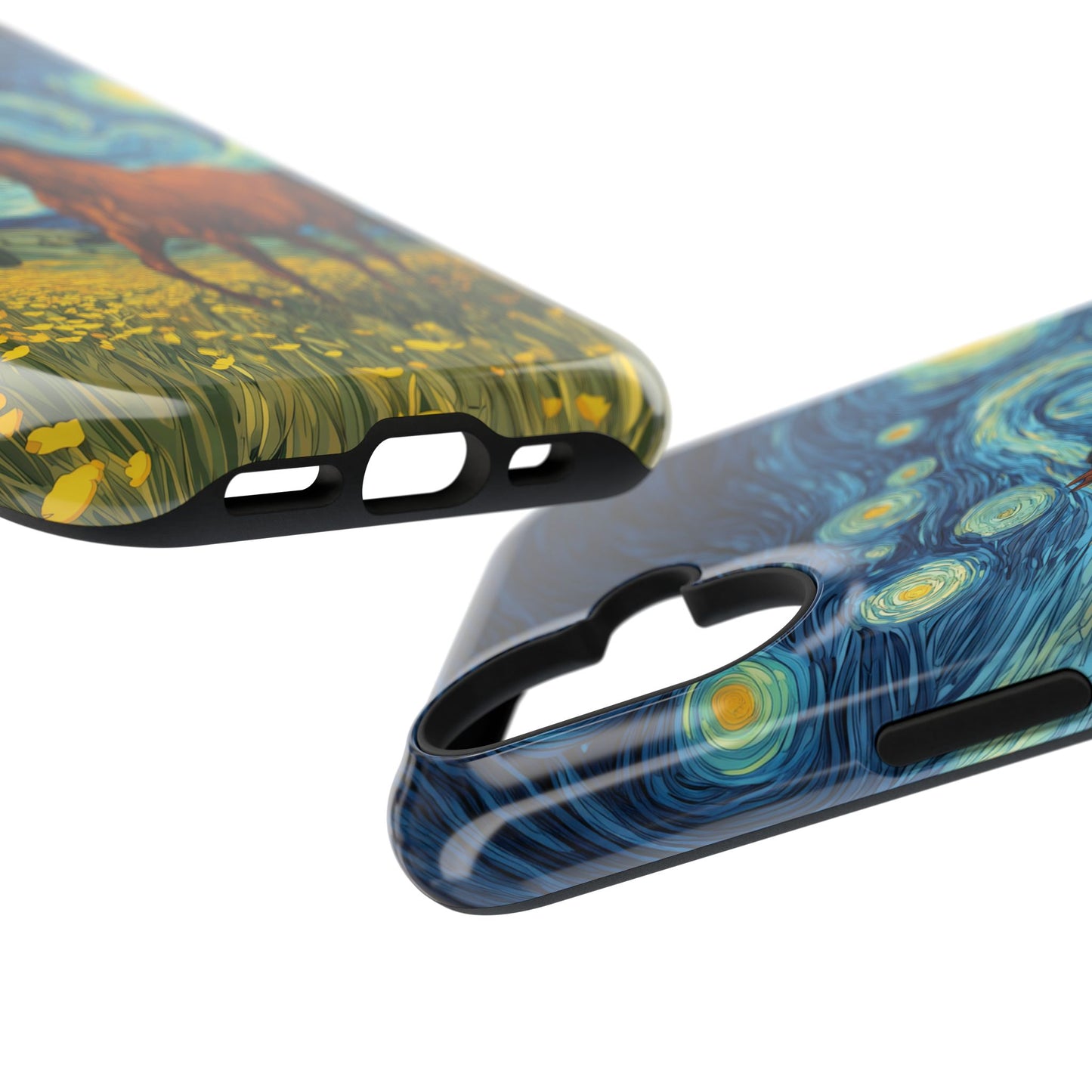 Starry Night Stallion Design iPhone Case