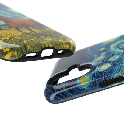 Starry Night Stallion Design iPhone Case