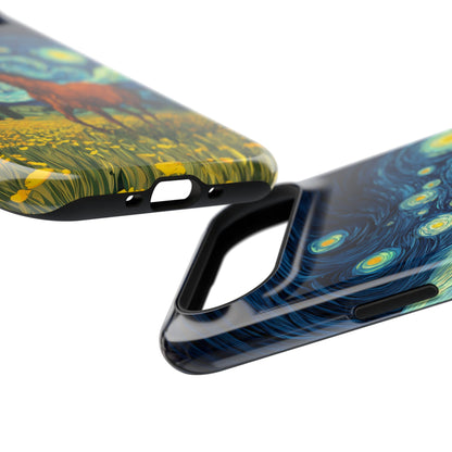 Starry Night Stallion Design iPhone Case