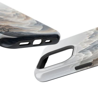 The Sweeping Valley – Sculptural Mountain Design iPhone Case