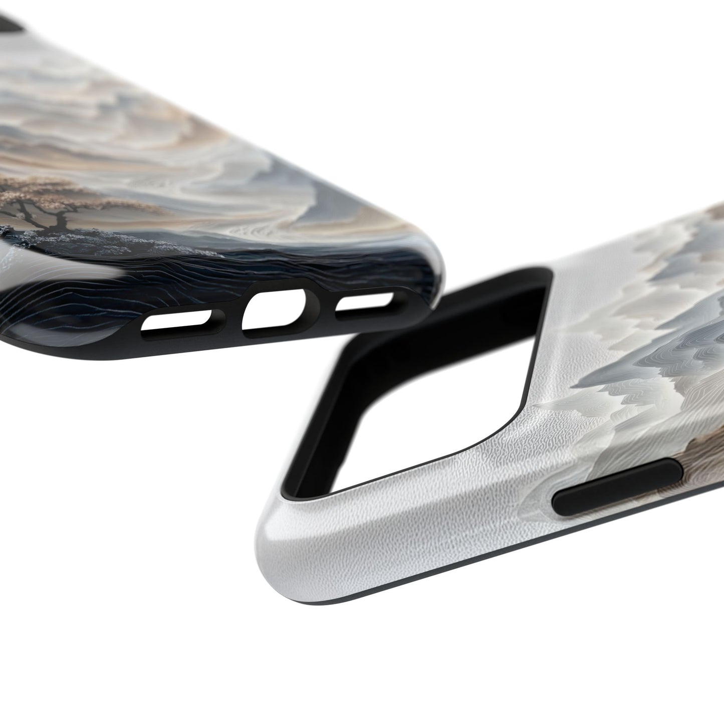The Sweeping Valley – Sculptural Mountain Design iPhone Case
