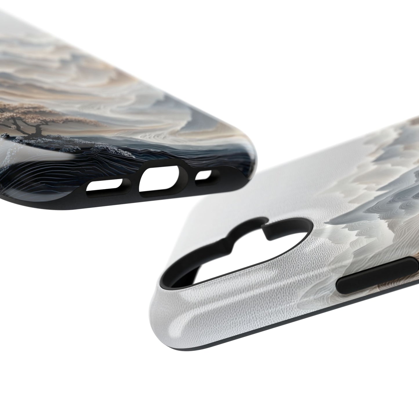 The Sweeping Valley – Sculptural Mountain Design iPhone Case
